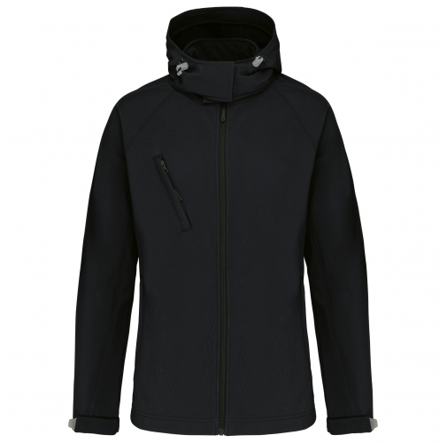 Chaqueta softshell con capucha extraíble mujer