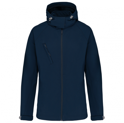 Chaqueta softshell con capucha extraíble mujer