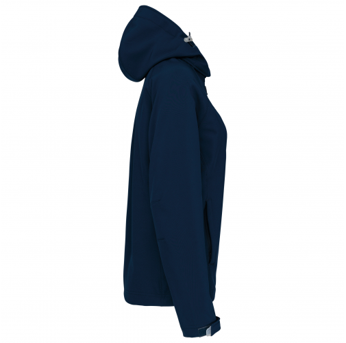 Chaqueta softshell con capucha extraíble mujer