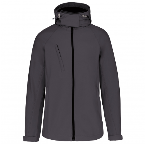 Chaqueta softshell con capucha extraíble mujer
