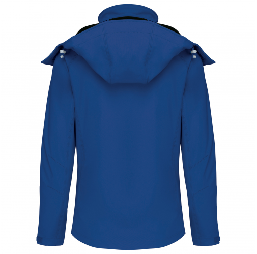 Chaqueta softshell con capucha extraíble mujer