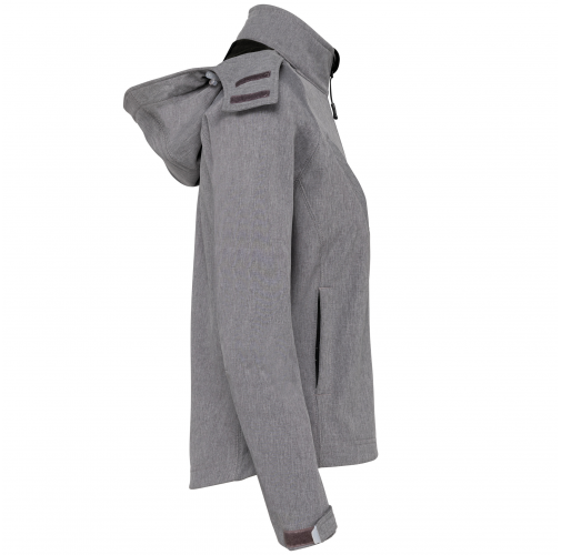 Chaqueta softshell con capucha extraíble mujer
