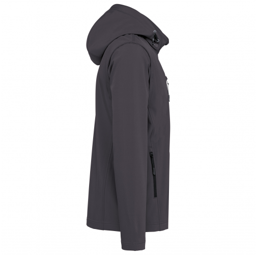 titanium Chaquetas softshell 3 capas con capucha y mangas extraíbles unisex