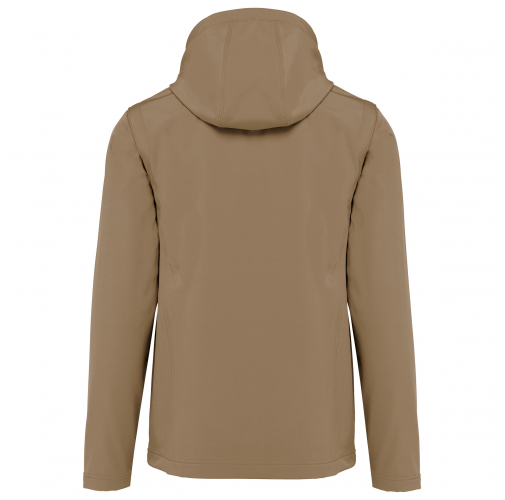 camel Chaquetas softshell 3 capas con capucha y mangas extraíbles unisex