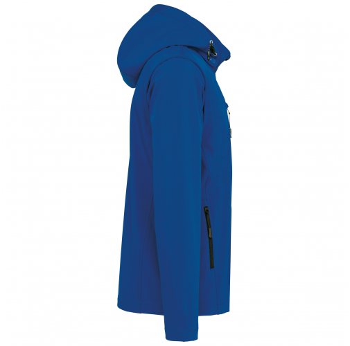 dark royal blue Chaquetas softshell 3 capas con capucha y mangas extraíbles unisex