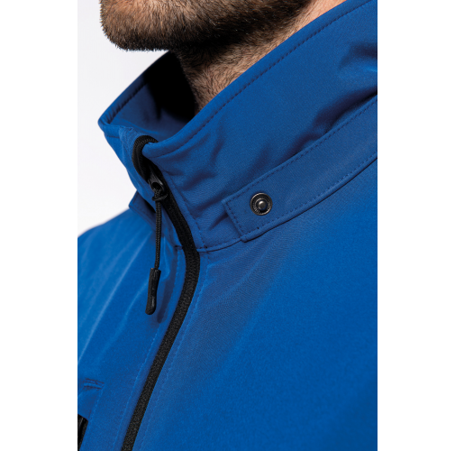 Chaquetas softshell 3 capas con capucha y mangas extraíbles unisex