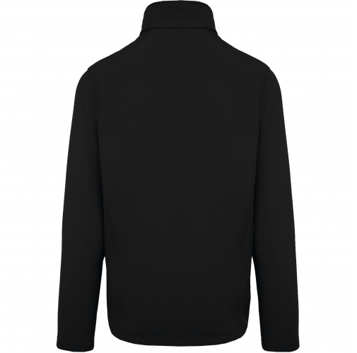 black Chaqueta softshell 2 capas hombre