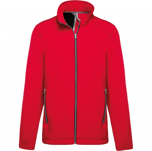 red Chaqueta softshell 2 capas hombre