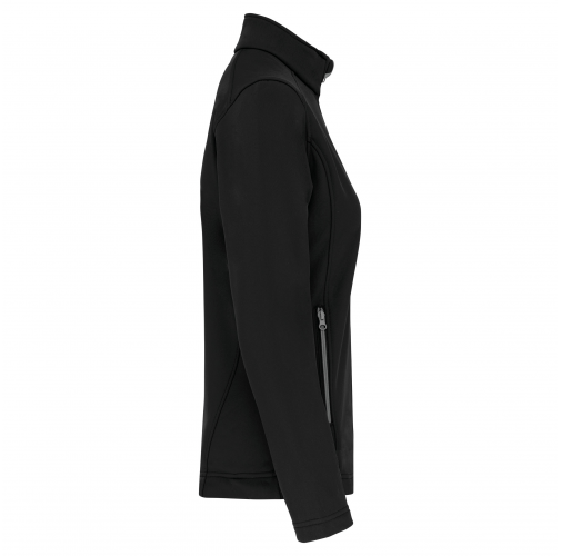 black Chaqueta softshell 2 capas mujer