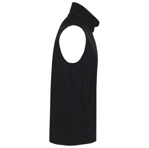 black Chaleco Softshell ecorresponsable - 2 capas - Unisex