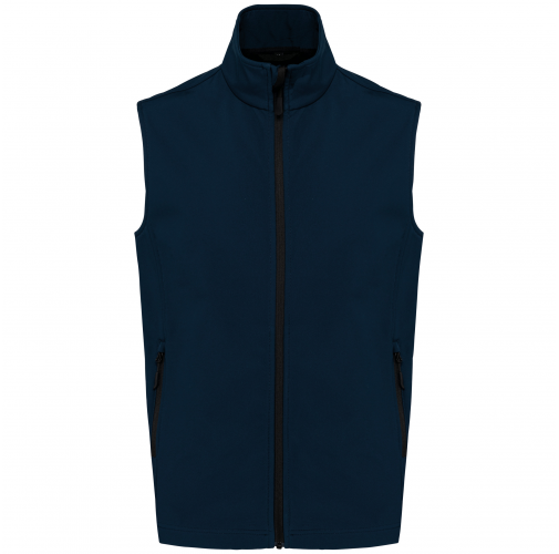 navy Chaleco Softshell ecorresponsable - 2 capas - Unisex