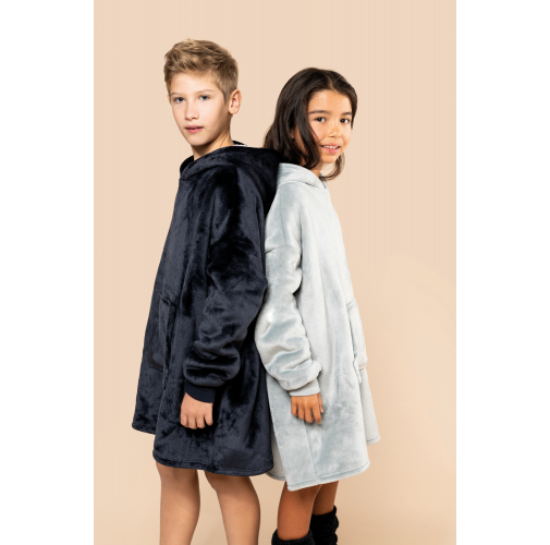 Poncho tipo manta infantil
