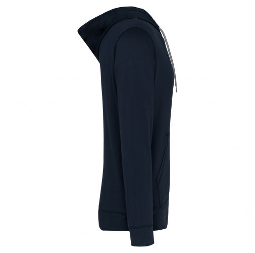 navy Sudadera ligera algodón con capucha