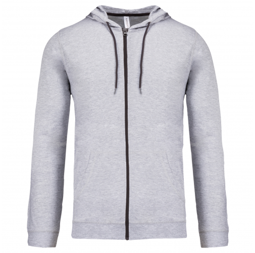 oxford grey Sudadera ligera algodón con capucha