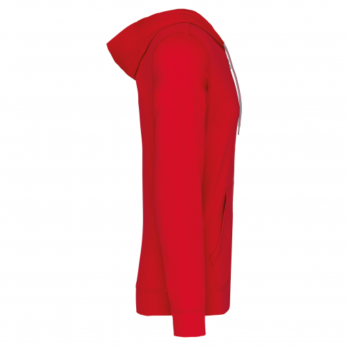 red Sudadera ligera algodón con capucha