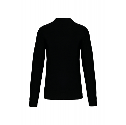 black Sudadera cuello redondo