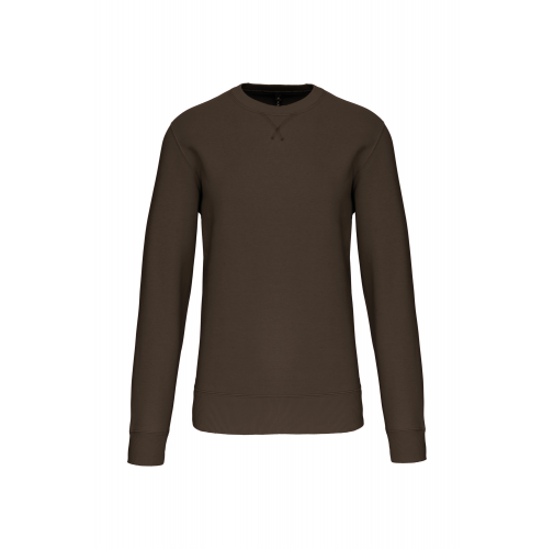 dark khaki Sudadera cuello redondo
