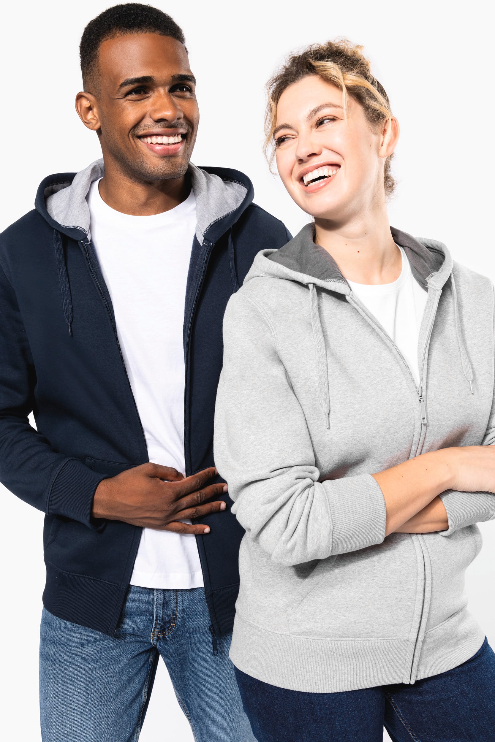 SUDADERA CAPUCHA Y CREMALLERA