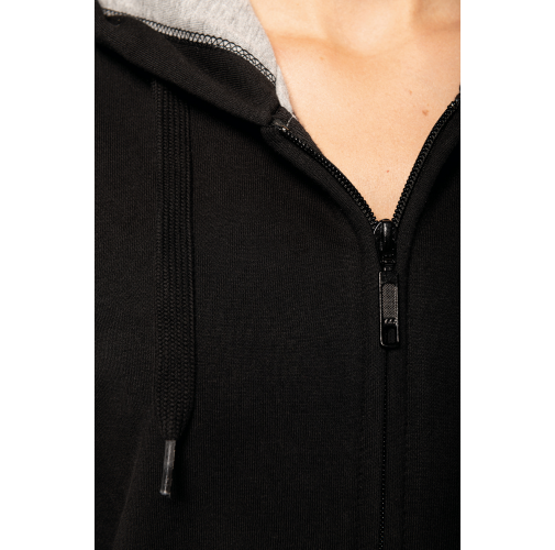 Sudadera capucha y cremallera
