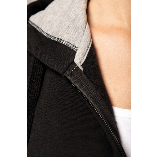 Sudadera capucha y cremallera