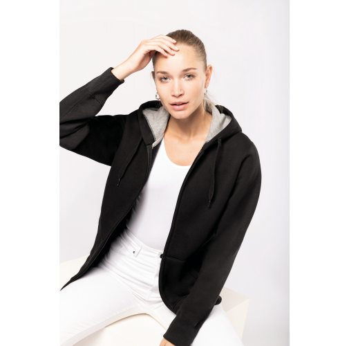 Sudadera capucha y cremallera