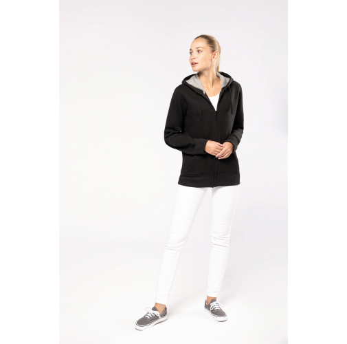 Sudadera capucha y cremallera