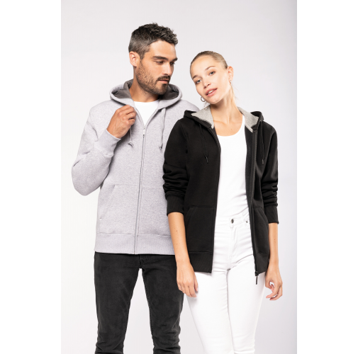 Sudadera capucha y cremallera