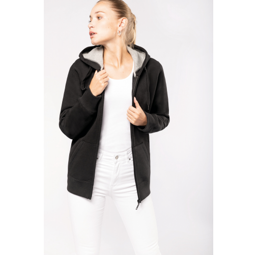 Sudadera capucha y cremallera