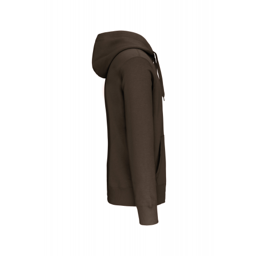 dark khaki Sudadera capucha y cremallera