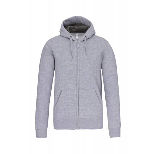 oxford grey Sudadera capucha y cremallera