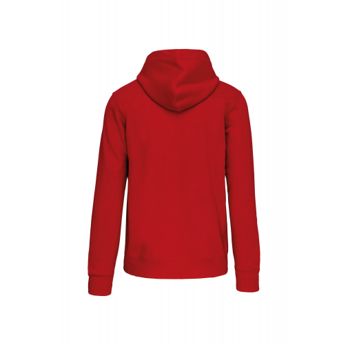 red Sudadera capucha y cremallera