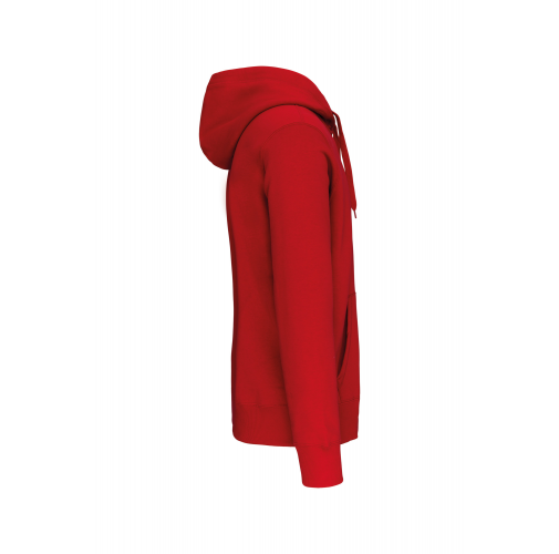 red Sudadera capucha y cremallera