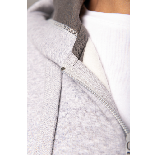 Sudadera capucha y cremallera