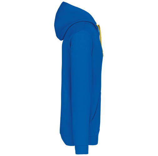 Sudadera capucha contrastada hombre