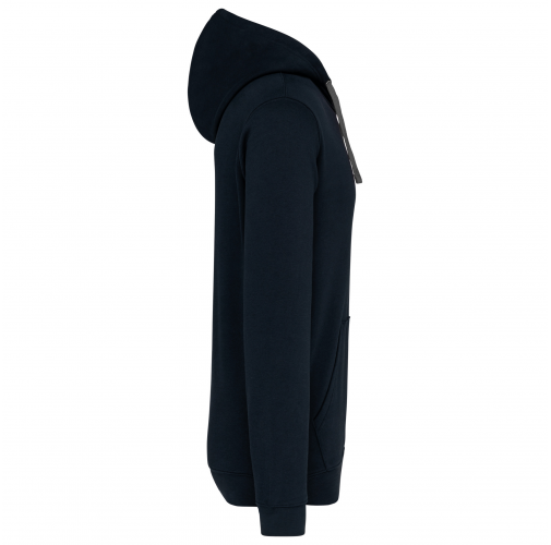 Sudadera capucha contrastada hombre