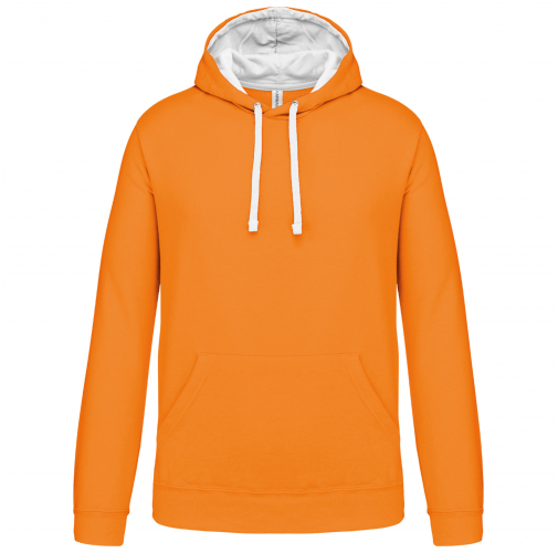 Sudadera capucha contrastada hombre