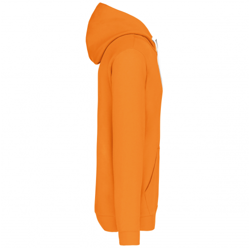 Sudadera capucha contrastada hombre