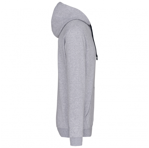 Sudadera capucha contrastada hombre