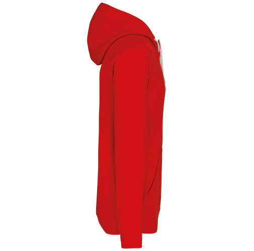 Sudadera capucha contrastada hombre