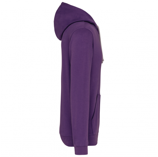 Sudadera capucha contrastada hombre