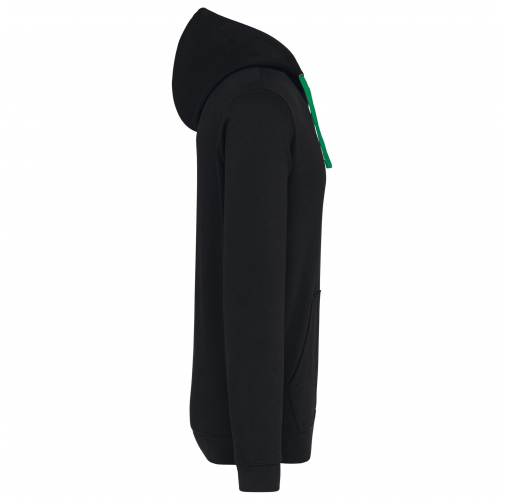 Sudadera capucha contrastada hombre