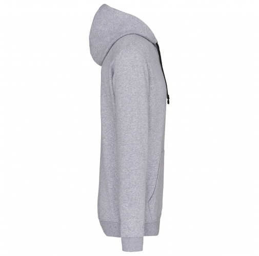 Sudadera capucha contrastada hombre