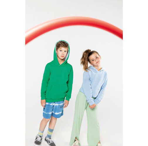 SUDADERA CAPUCHA CONTRASTADA NIÑOS