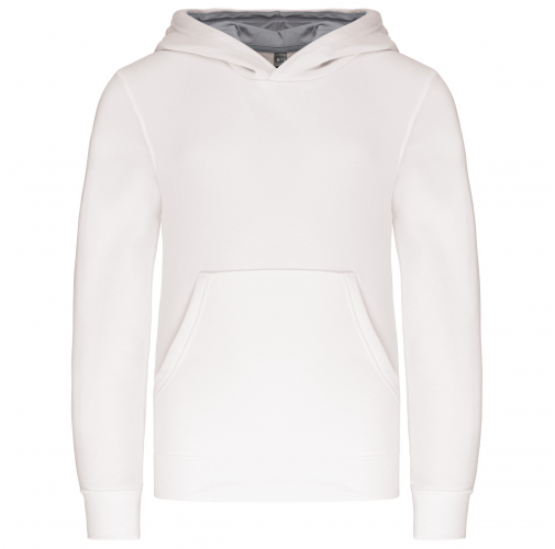 Sudadera capucha contrastada niños