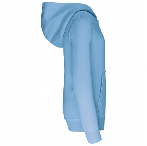 Sudadera capucha contrastada niños