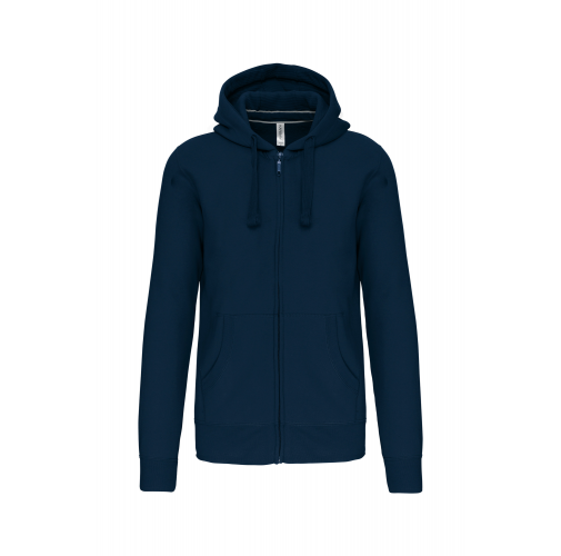navy Sudadera con capucha y cremallera