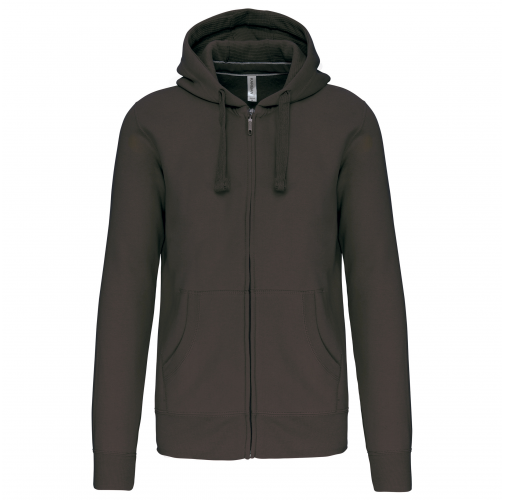 dark grey Sudadera con capucha y cremallera