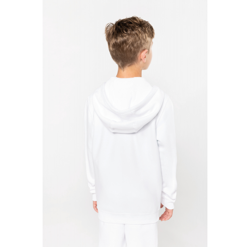 Sudadera capucha y cremallera niños