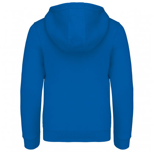 light royal blue Sudadera capucha y cremallera niños