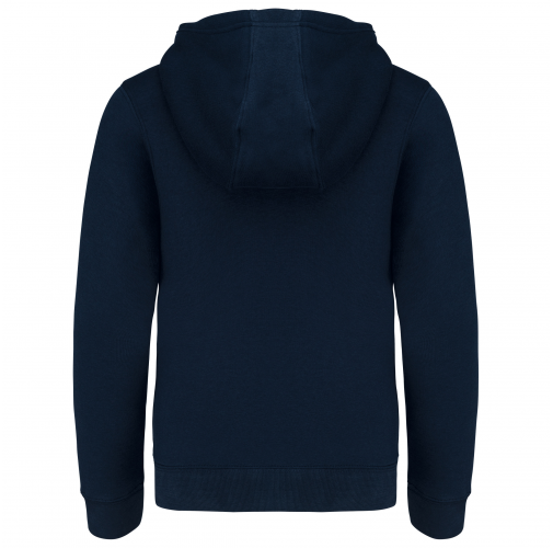 navy Sudadera capucha y cremallera niños
